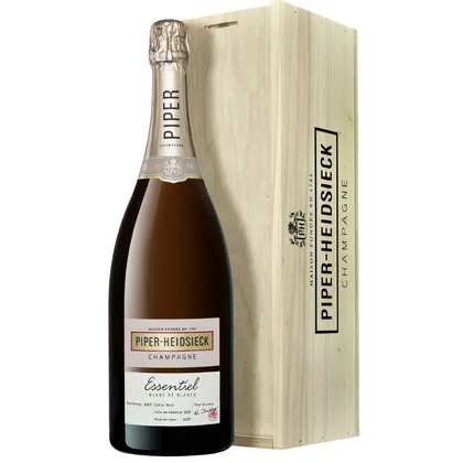 Шампанское Piper-Heidsieck Essentiel Blanc de Blancs Extra Brut (wooden gift box) 1, 1,5 л — Франция