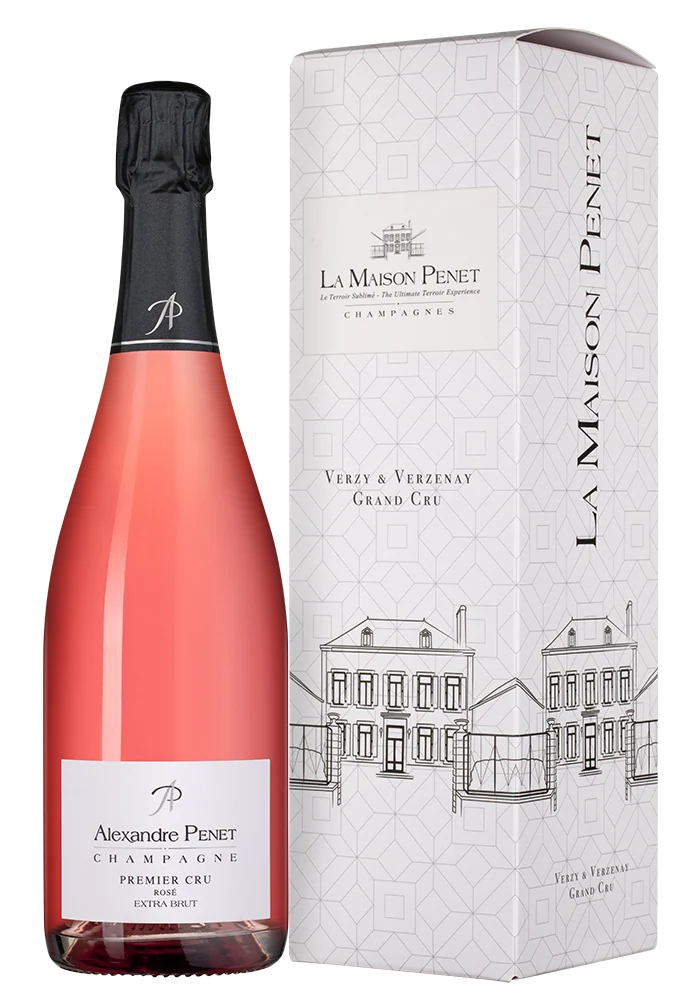 Шампанское Premier Cru Rose в подарочной упаковке, Maison Alexandre Penet, 0,75 л — Франция