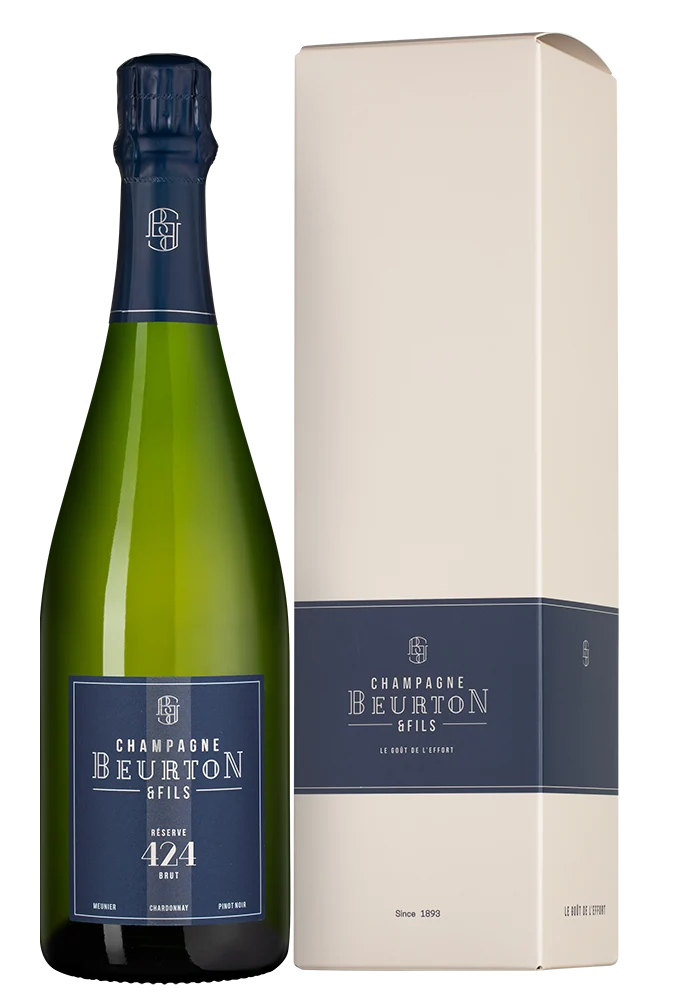 Шампанское Reserve 424 Brut в подарочной упаковке, Beurton et Fils, 0,75 л — Франция