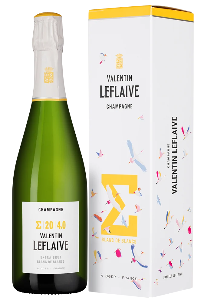 Шампанское Sigma Blanc de Blancs 20 4.0 Extra Brut в подарочной упаковке, Valentin Leflaive, 0,75 л — Франция