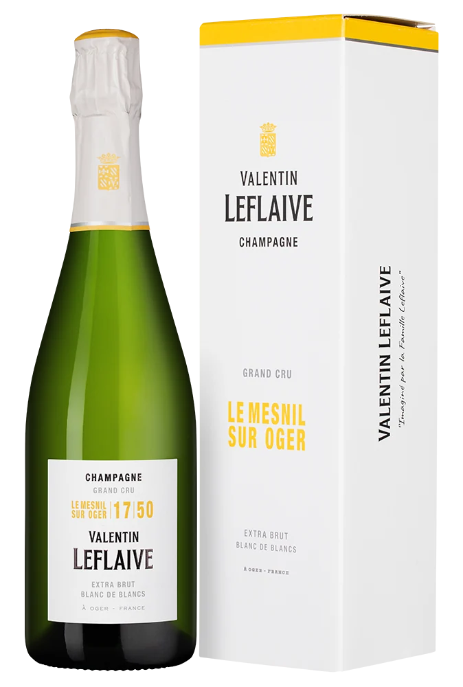 Шампанское Valentin Leflaive Le Mesnil sur Oger в подарочной упаковке, 0,75 л — Франция