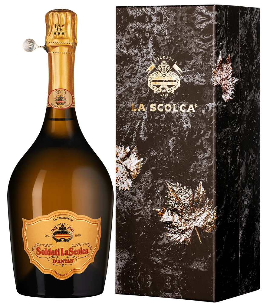 Игристое вино Soldati La Scolca Brut Millesimato d'Antan в подарочной упаковке, 0,75 л — Италия