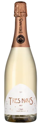 Игристое вино Tres Naus Brut Rosado, Cellers Domenys, 0,75 л — Испания