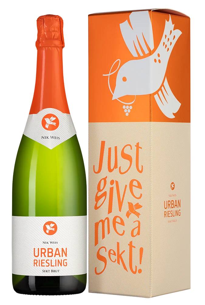 Игристое вино Urban Riesling Sekt в подарочной упаковке, Nik Weis St. Urbans-Hof, 0,75 л — Германия