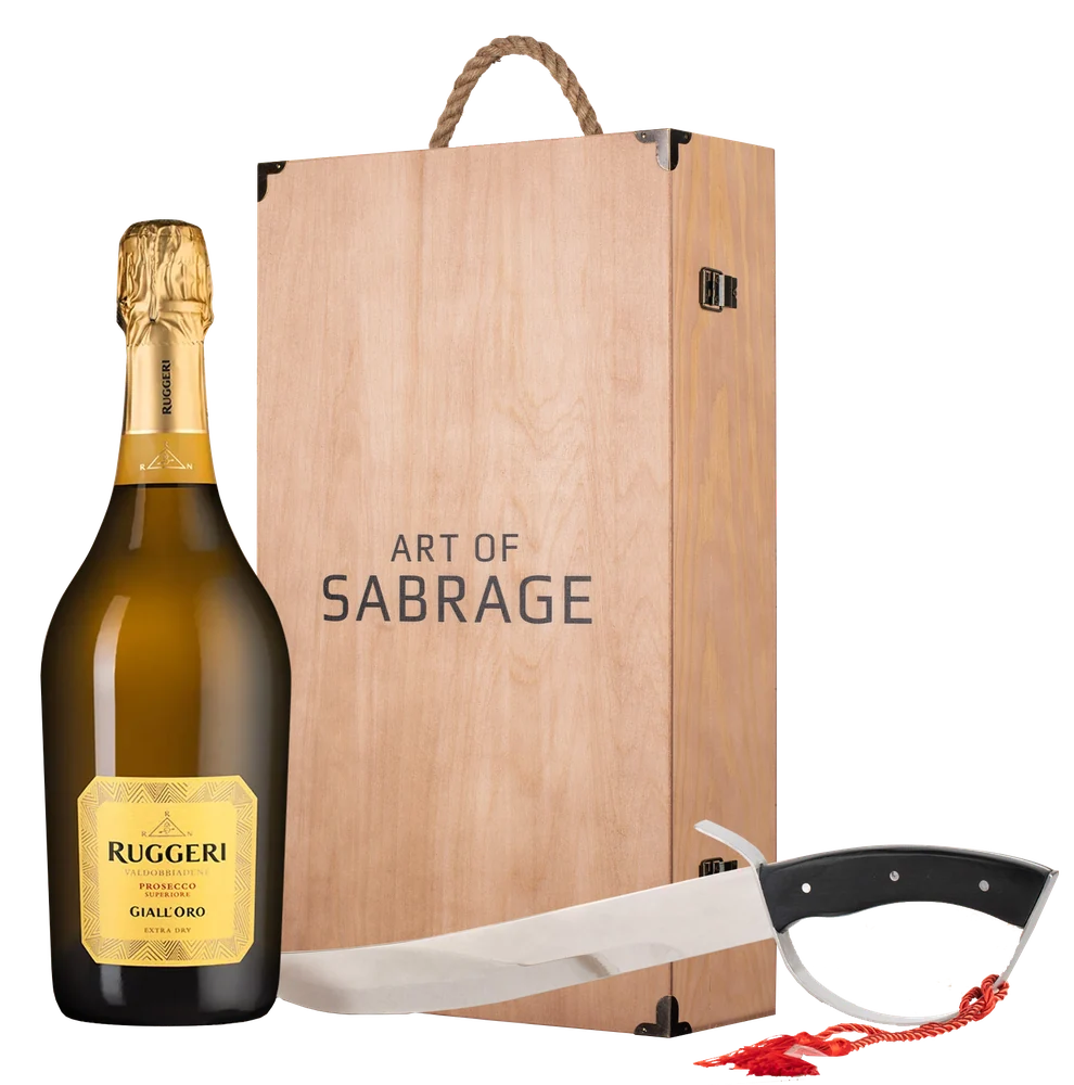Игристое вино в подарочном наборе Sabrage & Prosecco Giall'oro, 0,75 л — Италия
