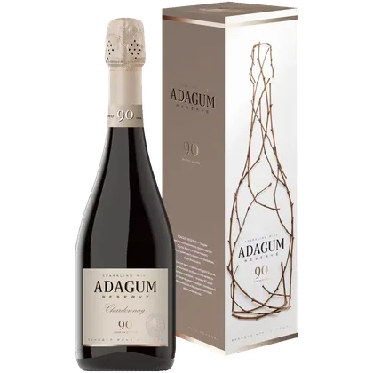 Вино игристое Adagum Reserve Chardonnay белое брют, 0,75 л — Россия