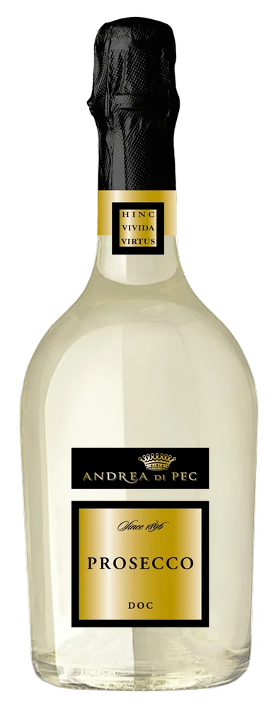 Вино игристое Andrea di Pec Prosecco Extra Dry 11%, 0,75 л — Италия
