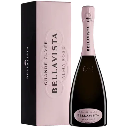 Вино игристое Bellavista Alma Grande Cuvee Rose розовое сухое 0,75 л в подарочной упаковке — Италия
