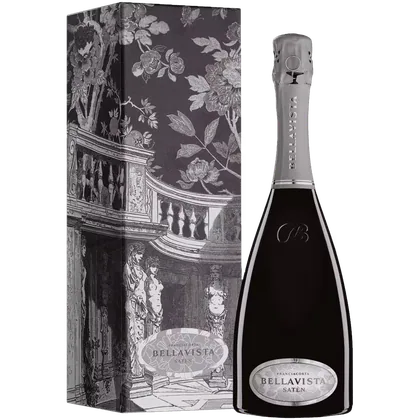 Вино игристое Bellavista Franciacorta Saten Brut белое брют 0,75 л в подарочной упаковке — Италия