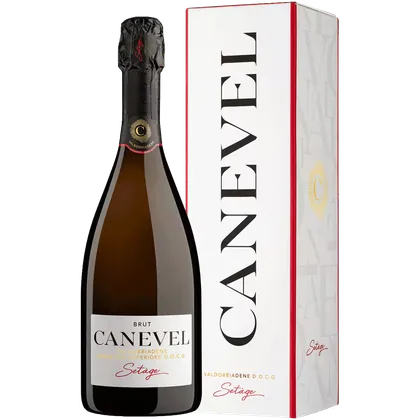 Вино игристое Canevel Prosecco Superiore белое брют 0,75 л в подарочной упаковке — Италия