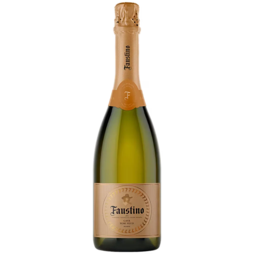 Вино игристое Faustino Cava белое полусухое, 0,75 л — Испания