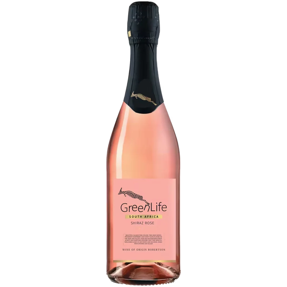Вино игристое GreenLife Shiraz Rose Bubbles розовое экстра брют, 0,75 л — ЮАР
