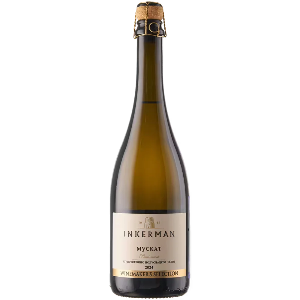 Вино игристое Inkerman Winemaker's Selection Muscat белое полусладкое, 0,75 л — Россия