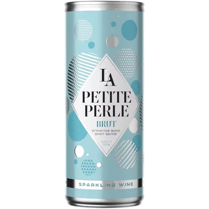 Вино игристое La Petite Perle белое брют, 0,25 л — Россия