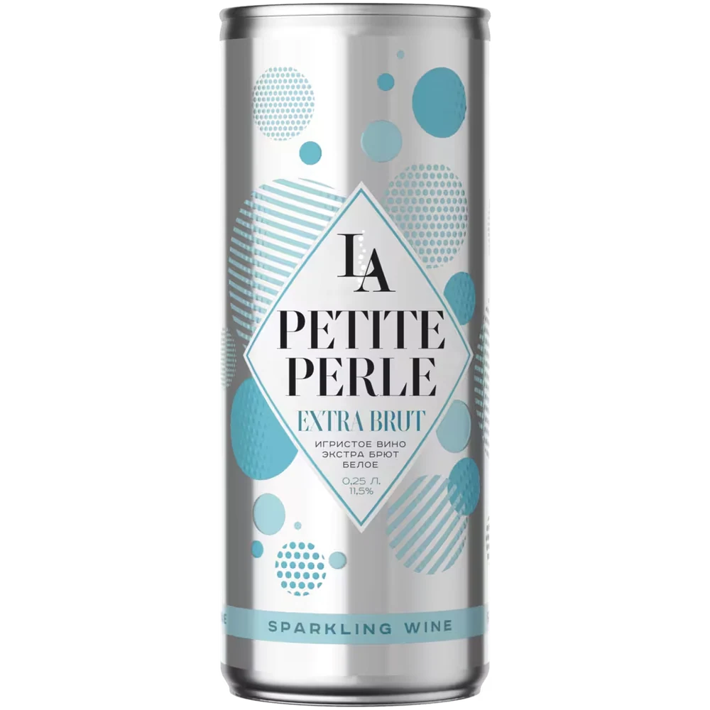 Вино игристое La Petite Perle белое экстрабрют 0,25 л ж/б — Россия