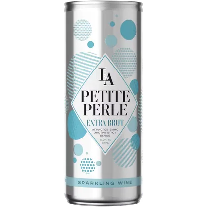 Вино игристое La Petite Perle белое экстрабрют 0,25 л ж/б — Россия