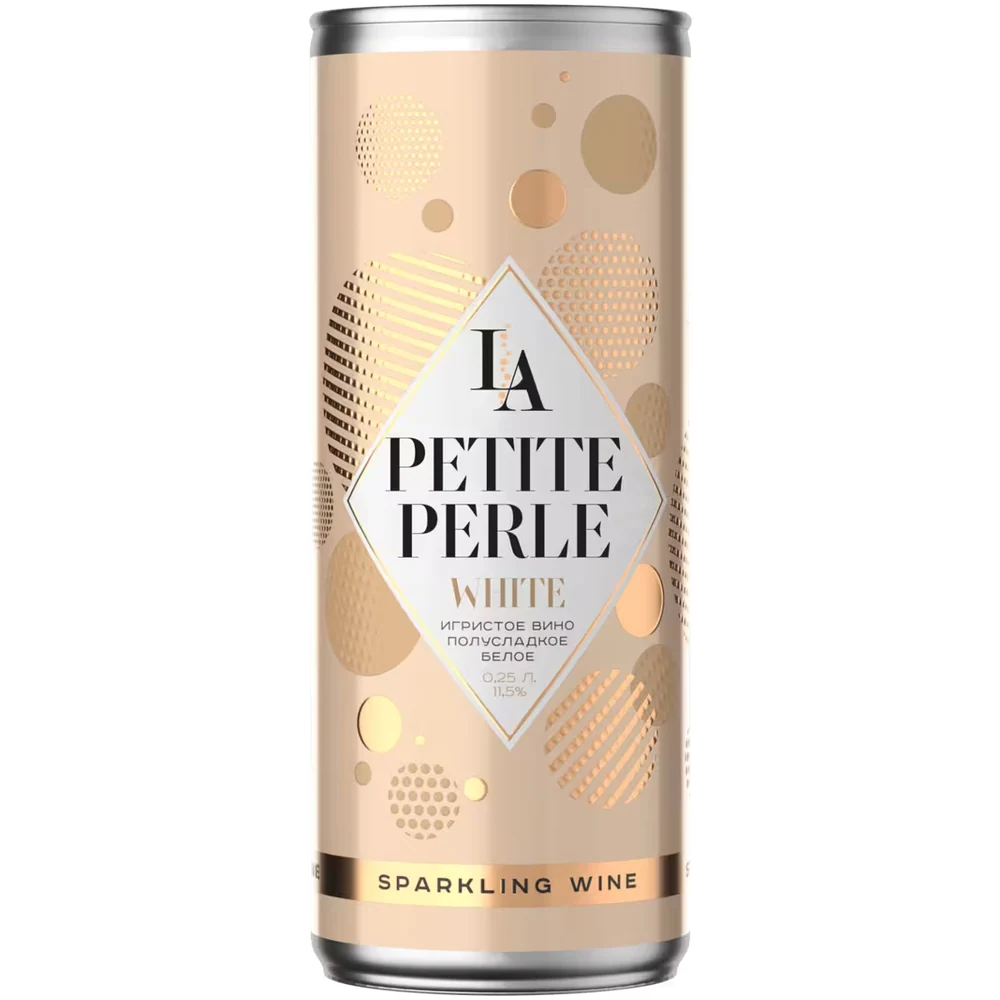 Вино игристое La Petite Perle белое полусладкое, 0,25 л — Россия