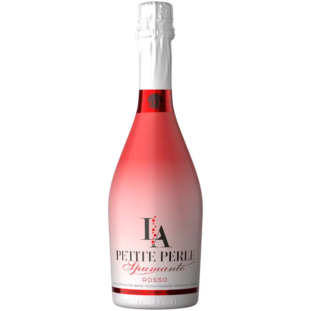 Вино игристое La Petite Perle красное полусладкое, 0,75 л — Россия