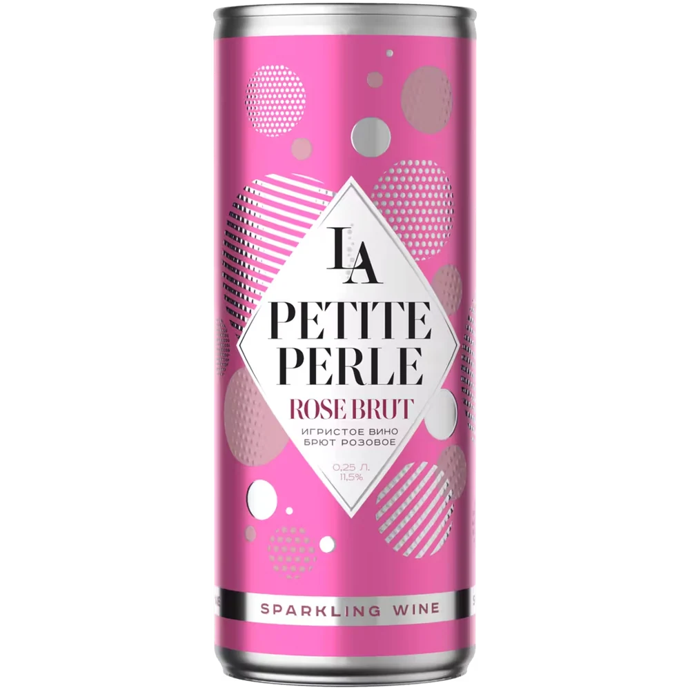 Вино игристое La Petite Perle розовое брют, 0,25 л — Россия