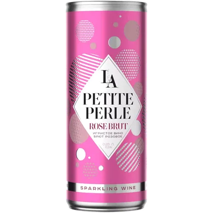 Вино игристое La Petite Perle розовое брют, 0,25 л — Россия