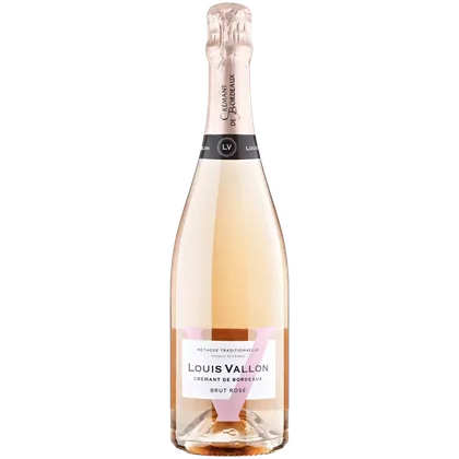 Вино игристое Louis Vallon Cremant de Bordeaux розовое брют, 0,75 л — Франция