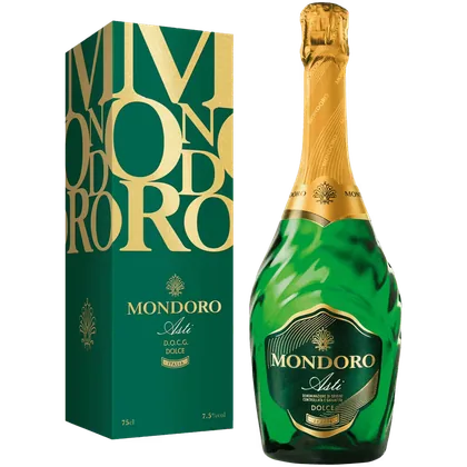 Вино игристое Mondoro Asti белое сладкое 0,75 л в подарочной упаковке — Италия