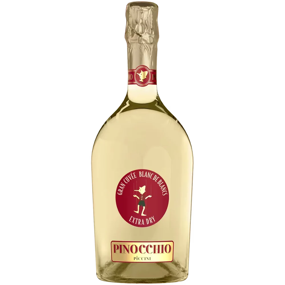 Вино игристое Piccini Pinocchio Grand Cuvee Blanc de Blanc Extra Dry белое брют, 0,75 л — Италия