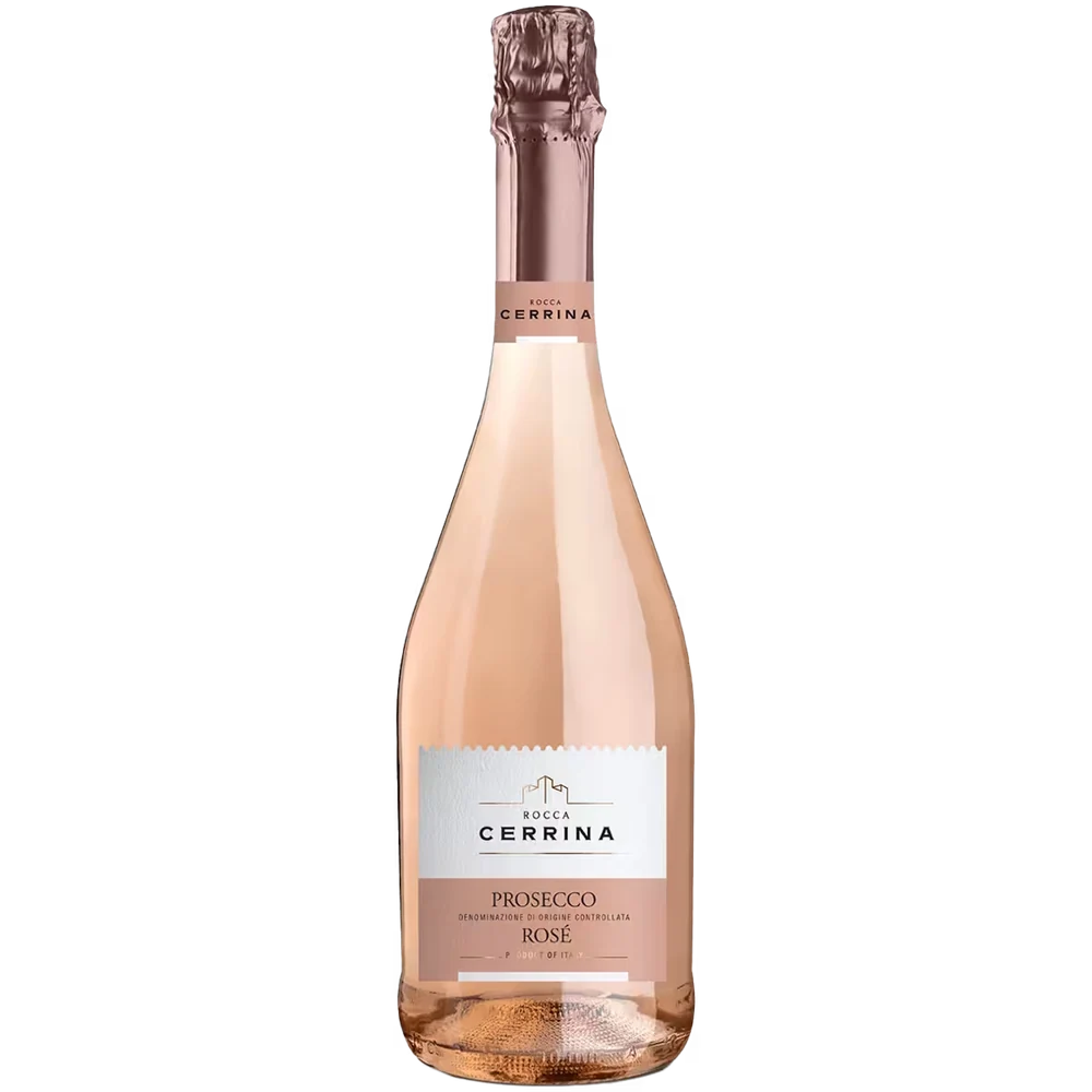 Вино игристое Rocca Cerrina Prosecco Rose розовое брют, 0,75 л — Италия