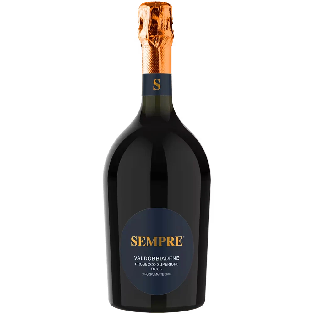 Вино игристое Sempre Valdobbiadene Prosecco Superiore Brut белое брют, 0,75 л — Италия