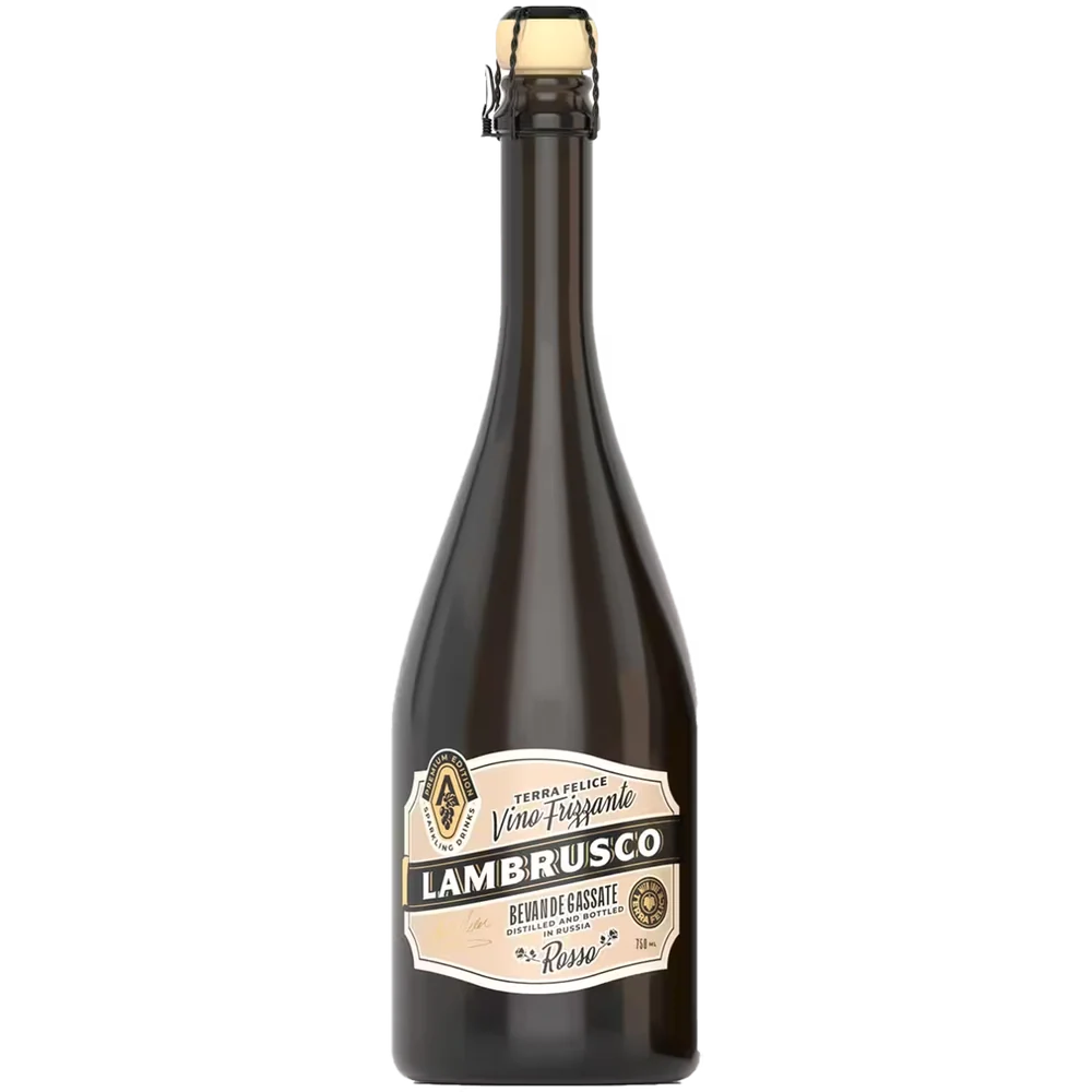 Вино игристое Terra Felice Lambrusco красное полусладкое, 0,75 л — Россия