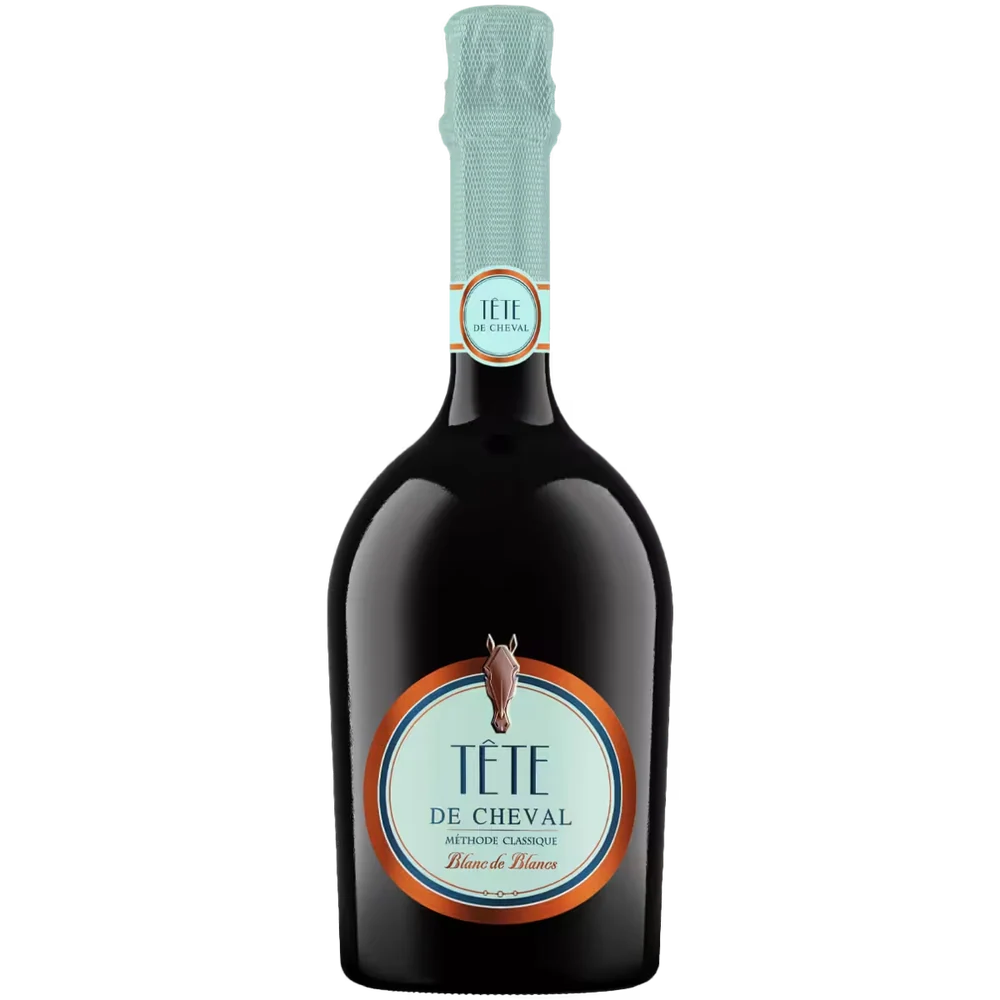 Вино игристое Tete De Cheval Blanc de Blancs белое брют, 0,75 л — Россия