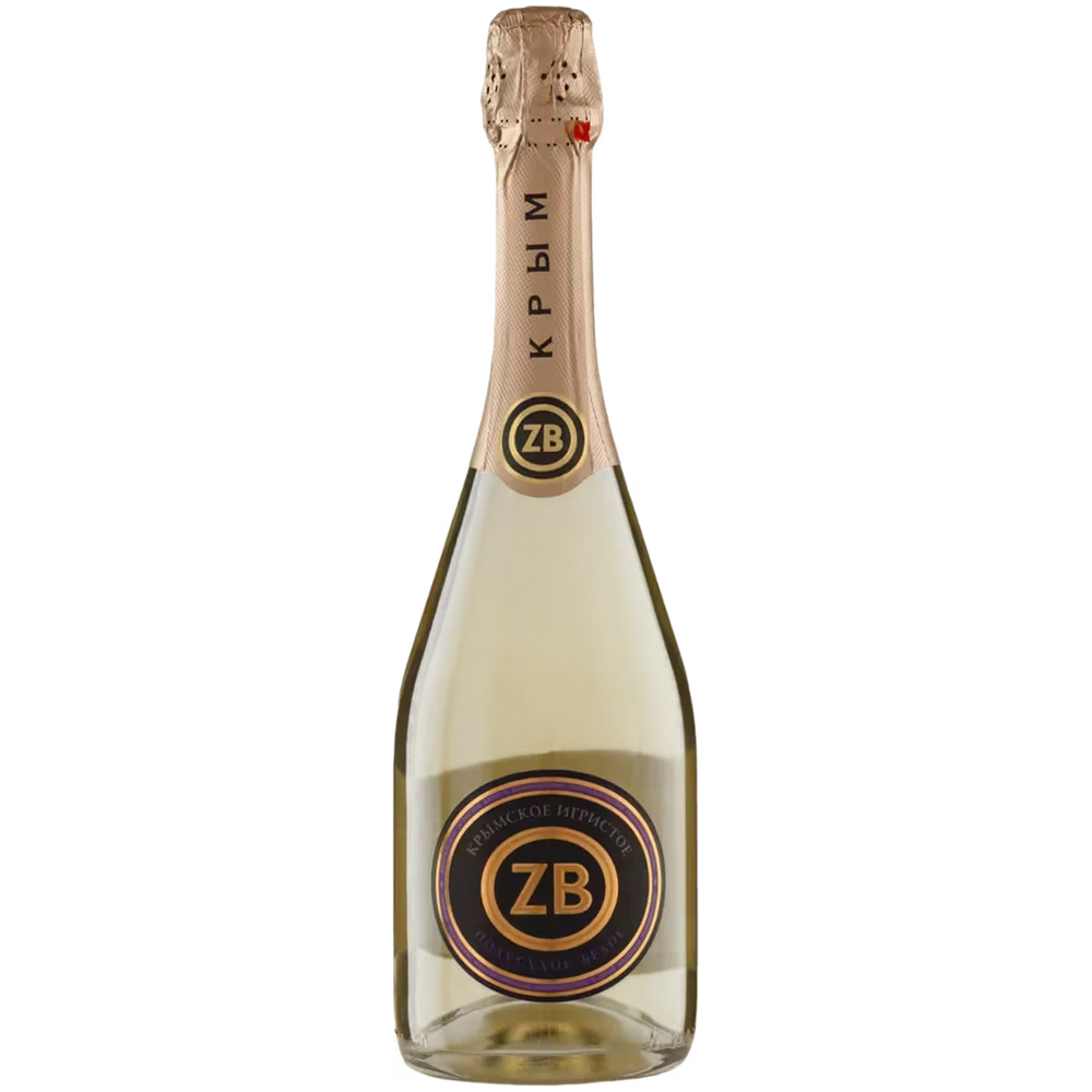 Вино игристое ZB Wine белое полусухое, 0,75 л — Россия