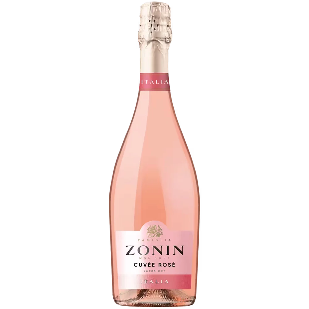Вино игристое Zonin Cuvee Rose розовое брют, 0,75 л — Италия