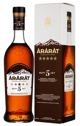 Бренди Арарат 5 лет в подарочной упаковке, 2016, 0,5 л — Армения