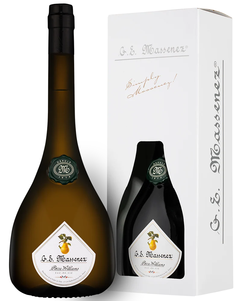 Бренди G. E. Massenez Eau-de-Vie Poire Williams в подарочной упаковке, 0,7 л — Франция