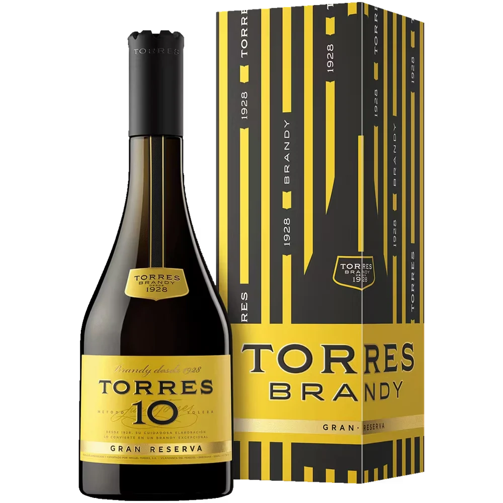 Бренди Torres 10 0,7 л в подарочной упаковке — Испания