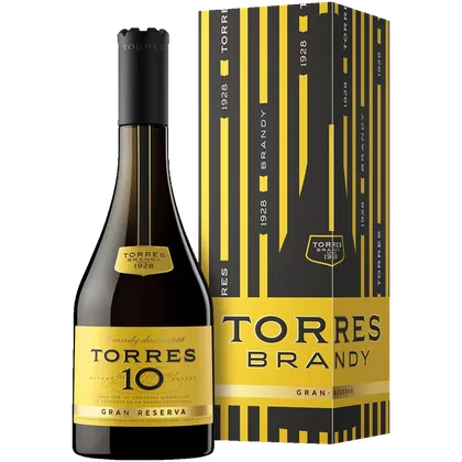 Бренди Torres 10 0,7 л в подарочной упаковке — Испания