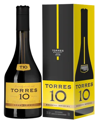 Бренди Torres 10 Gran Reserva в подарочной упаковке, 0,7 л — Испания