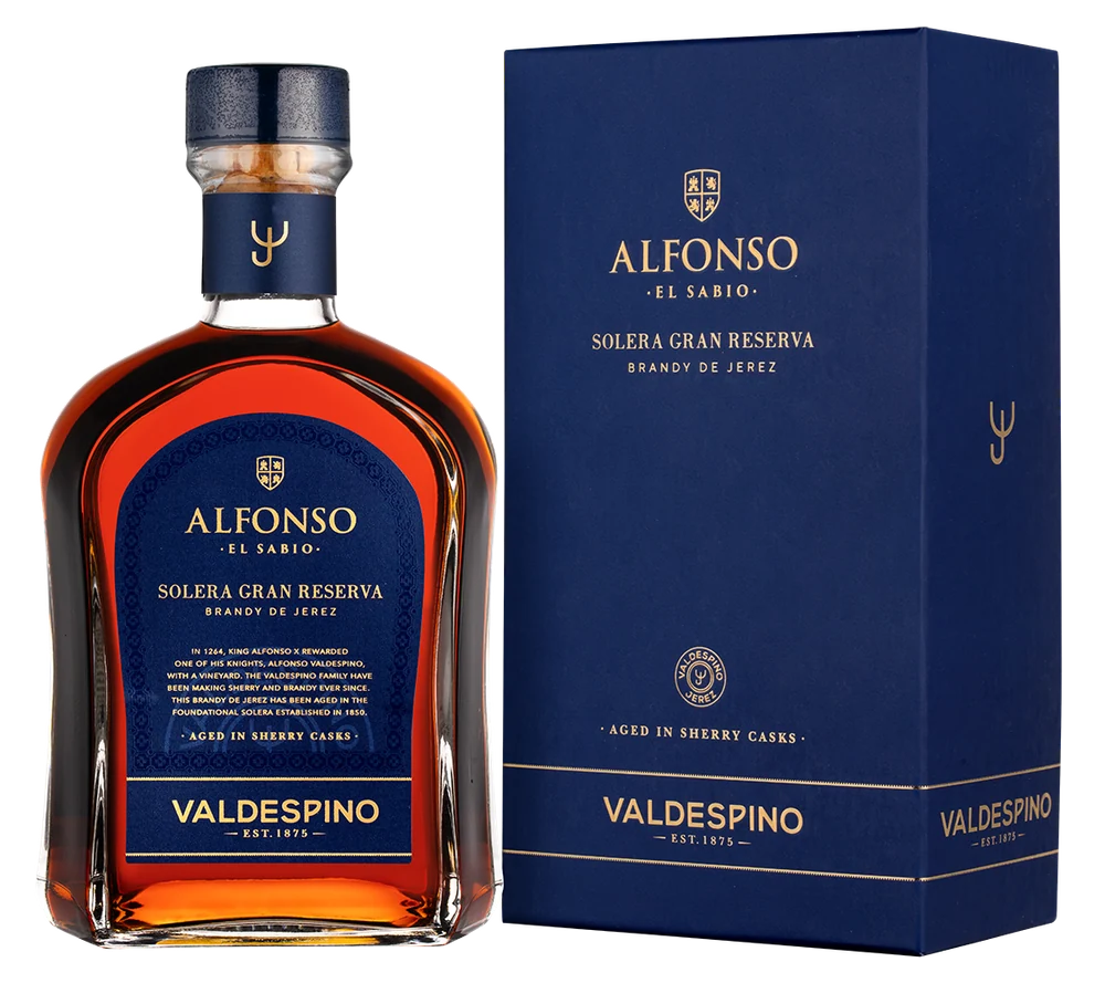Бренди Valdespino Solera Gran Reserva "Alfonso El Sabio" в подарочной упаковке, 0,7 л — Испания