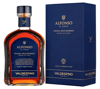 Бренди Valdespino Solera Gran Reserva "Alfonso El Sabio" в подарочной упаковке, 0,7 л — Испания