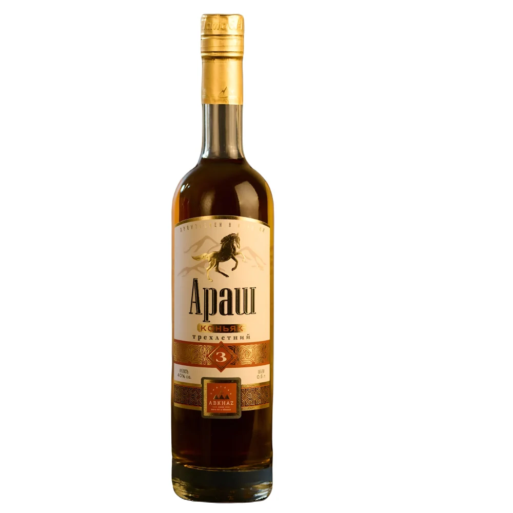 Коньяк Chateau Abkhaz Arash 3 Years Old 2017 г, 0,5 л — Абхазия