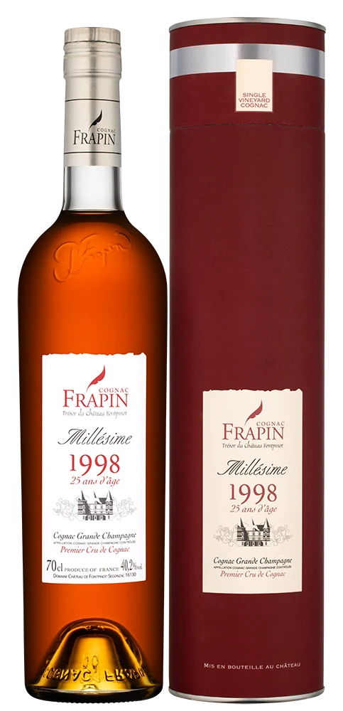 Коньяк Domaine Chateau de Fontpinot 25 Y.O.Grande Champagne Premier Grand Cru, 1998, 0,7 л — Франция