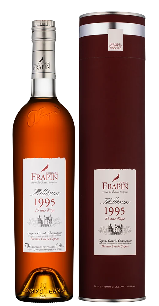 Коньяк Domaine Chateau de Fontpinot 25 Y.O. Grande Champagne Premier Grand Cru в подарочной упаковке, 1995, 0,7 л — Франция