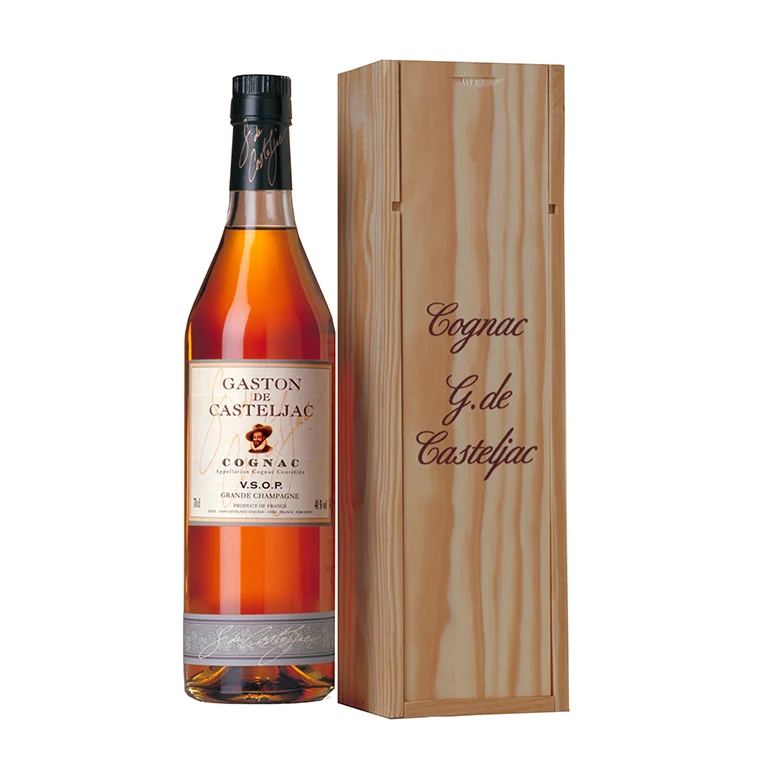 Коньяк Гастон де Кастельжак Гр. Шампань VSOP 0,7 л (дер п/к) — Франция