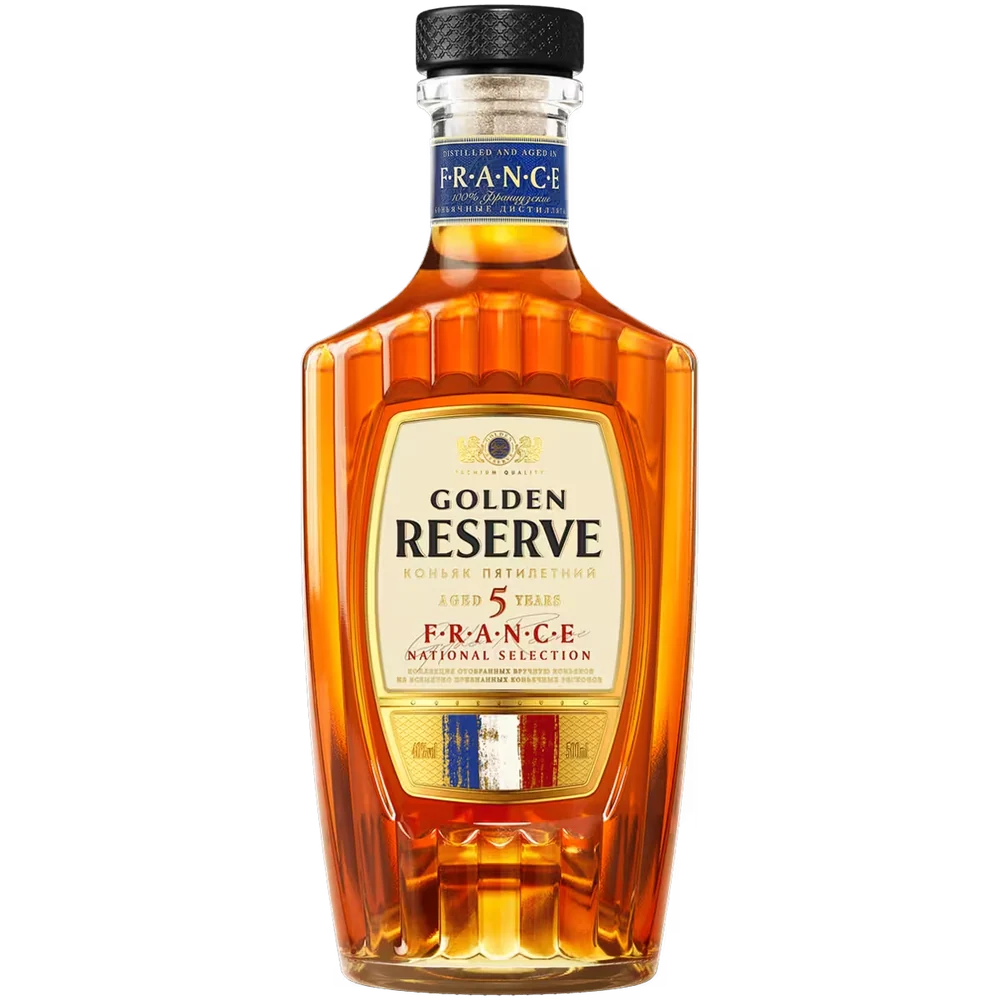 Коньяк Golden Reserve France 5 лет, 0,5 л — Россия