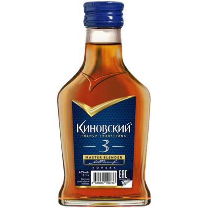 Коньяк Киновский 3 года, 0,1 л — Россия