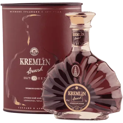 Коньяк Kremlin Award 15 лет 0,5 л в подарочной упаковке — Армения
