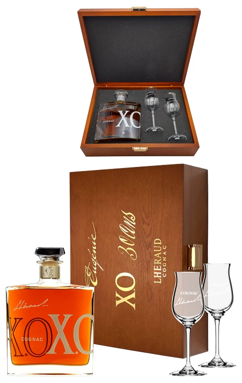 Коньяк Lheraud Cognac XO + 2 glasses 43%, 0,7 л — Франция