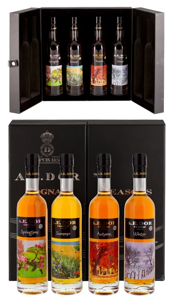 Коньяк Набор A.E.Dor Cognac Autumn, Winter, Springtime, Summer 40% 4 x, 0,2 л — Франция