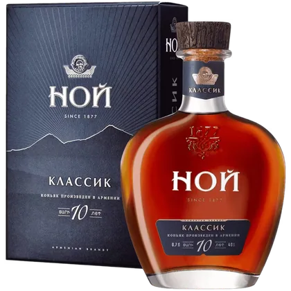 Коньяк Ной Классик 10 лет 0,7 л в подарочной упаковке — Армения
